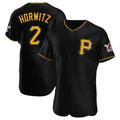 Ldoa P.Pirates #2 Spencer Horwitz Player Black Alternate 2025 Home Limited Elite Stitched Jerseys