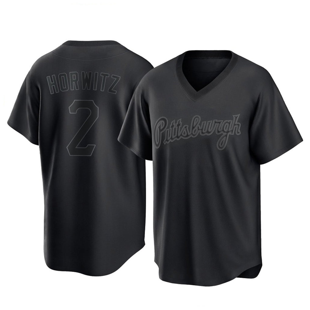 Ldoa P.Pirates #2 Spencer Horwitz Player Black Fashion Home Game Stitched Jerseys