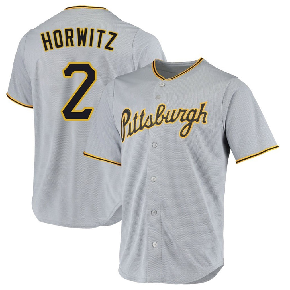 Ldoa P.Pirates #2 Spencer Horwitz Player Gray Road Home Game Stitched Jerseys