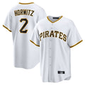 Ldoa P.Pirates #2 Spencer Horwitz Player White Home Game Stitched Jerseys