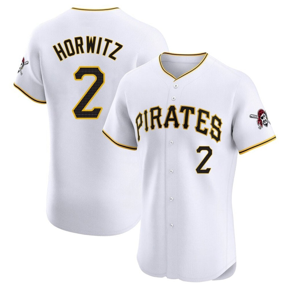 Ldoa P.Pirates #2 Spencer Horwitz Player White Home Limited Elite Stitched Jerseys