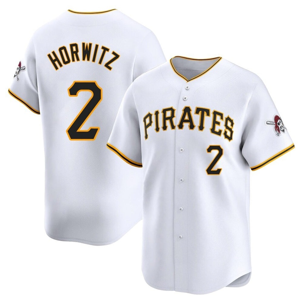 Ldoa P.Pirates #2 Spencer Horwitz Player White Home Limited Stitched Jerseys