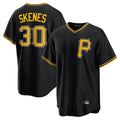 Ldoa P.Pirates #30 Paul Skenes Player Black Alternate 2025 Home Game Stitched Jerseys