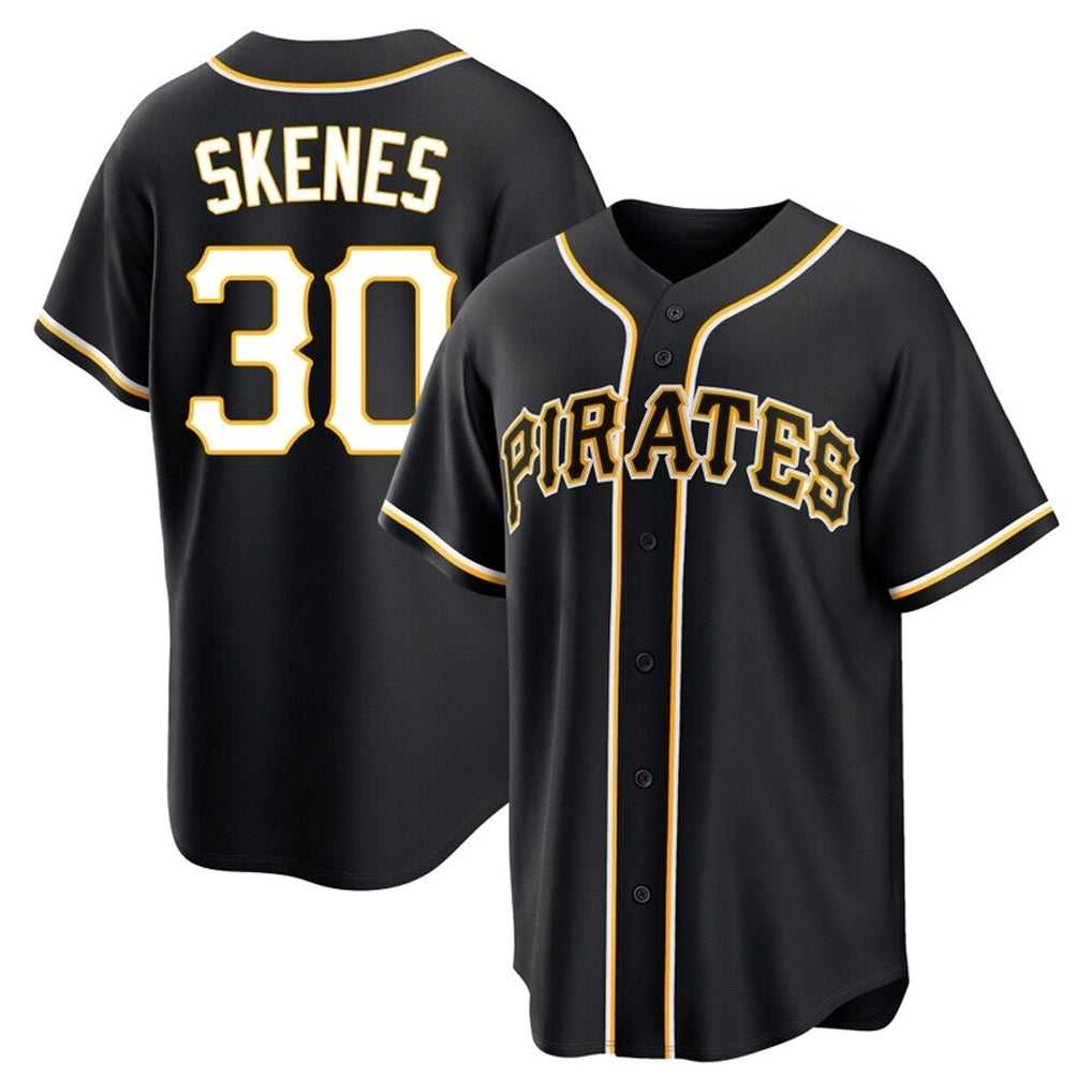Ldoa P.Pirates #30 Paul Skenes Player Black Fashion Out Home Game Stitched Jerseys