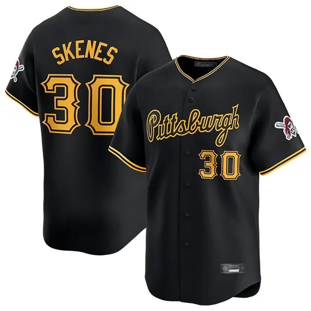 Ldoa P.Pirates #30 Paul Skenes Player Black Home Limited Stitched Jerseys