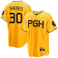 Ldoa P.Pirates #30 Paul Skenes Player Gold City Connect Home Limited Stitched Jerseys