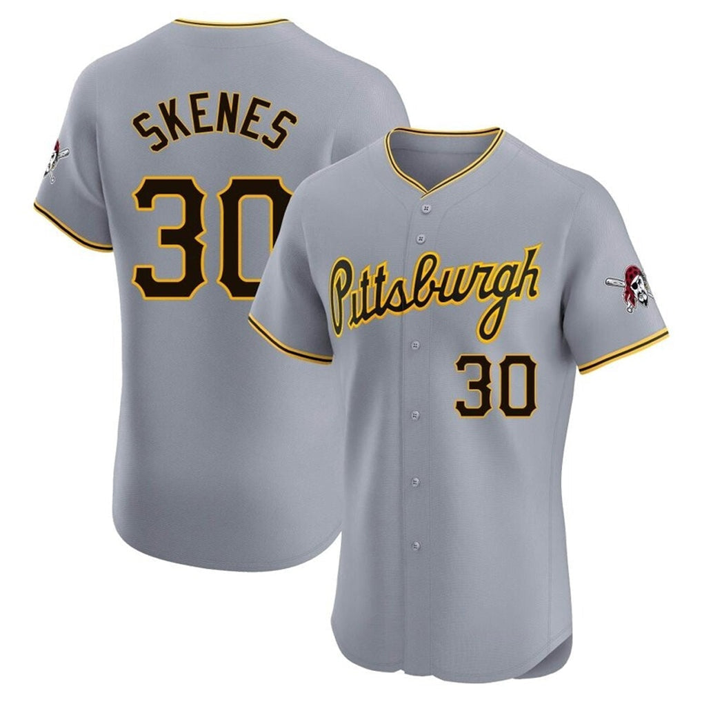 Ldoa P.Pirates #30 Paul Skenes Player Gray Road Home Limited Elite Stitched Jerseys