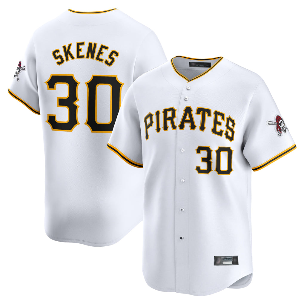 Ldoa P.Pirates #30 Paul Skenes Player White Home Limited Stitched Jerseys
