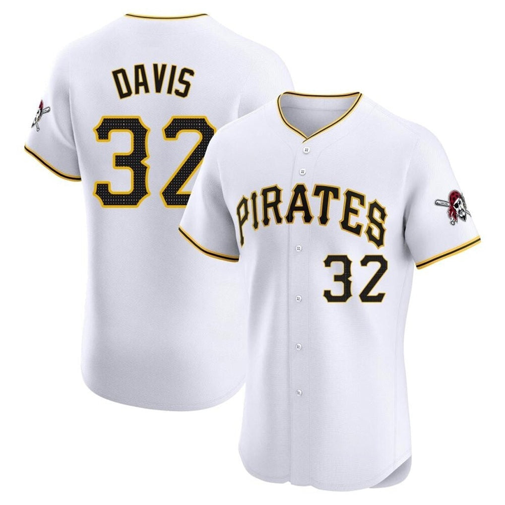 Ldoa P.Pirates #32 Henry Davis Player White Home Limited Elite Stitched Jerseys