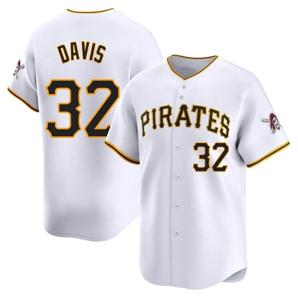 Ldoa P.Pirates #32 Henry Davis Player White Home Limited Stitched Jerseys