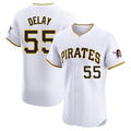 Ldoa P.Pirates #55 Jason Delay Player White Home Limited Elite Stitched Jerseys