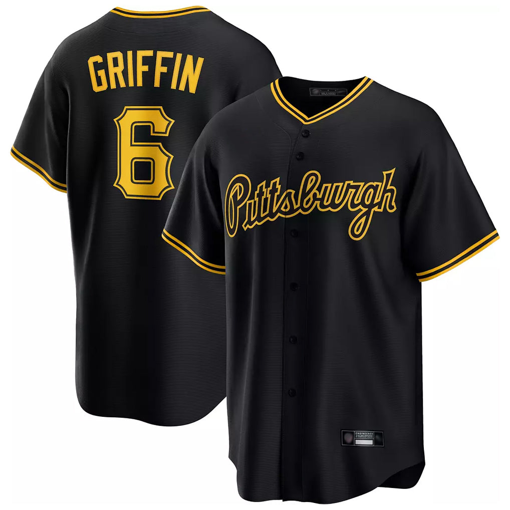 Ldoa P.Pirates #6 Konnor Griffin Player Black Alt Home Game Stitched Jerseys