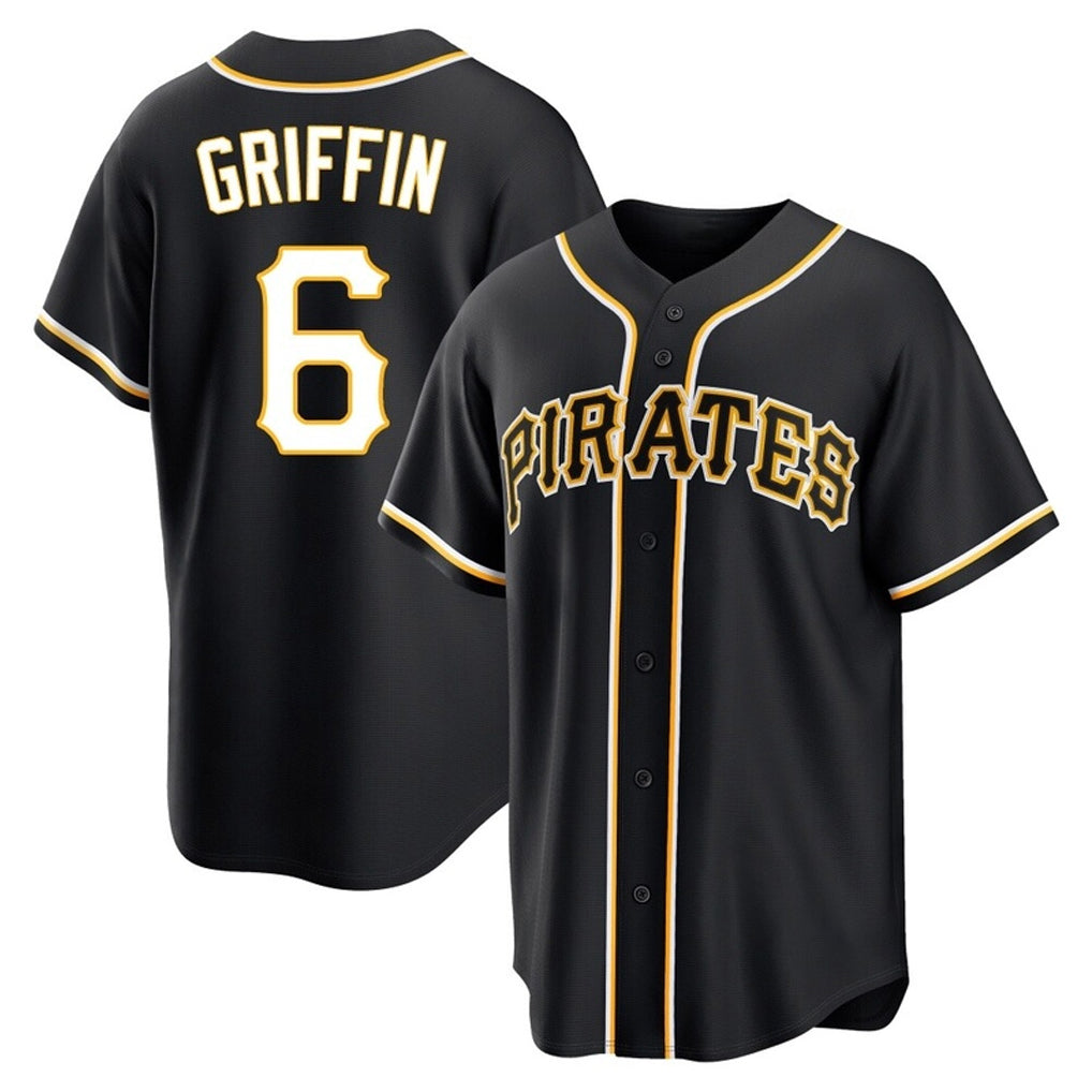 Ldoa P.Pirates #6 Konnor Griffin Player Black Fashion Out Home Game Stitched Jerseys