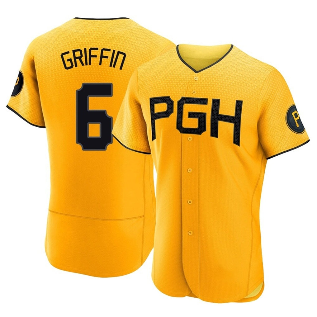 Ldoa P.Pirates #6 Konnor Griffin Player Gold City Connect Home Limited Elite Stitched Jerseys