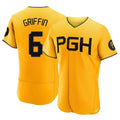 Ldoa P.Pirates #6 Konnor Griffin Player Gold City Connect Home Limited Elite Stitched Jerseys