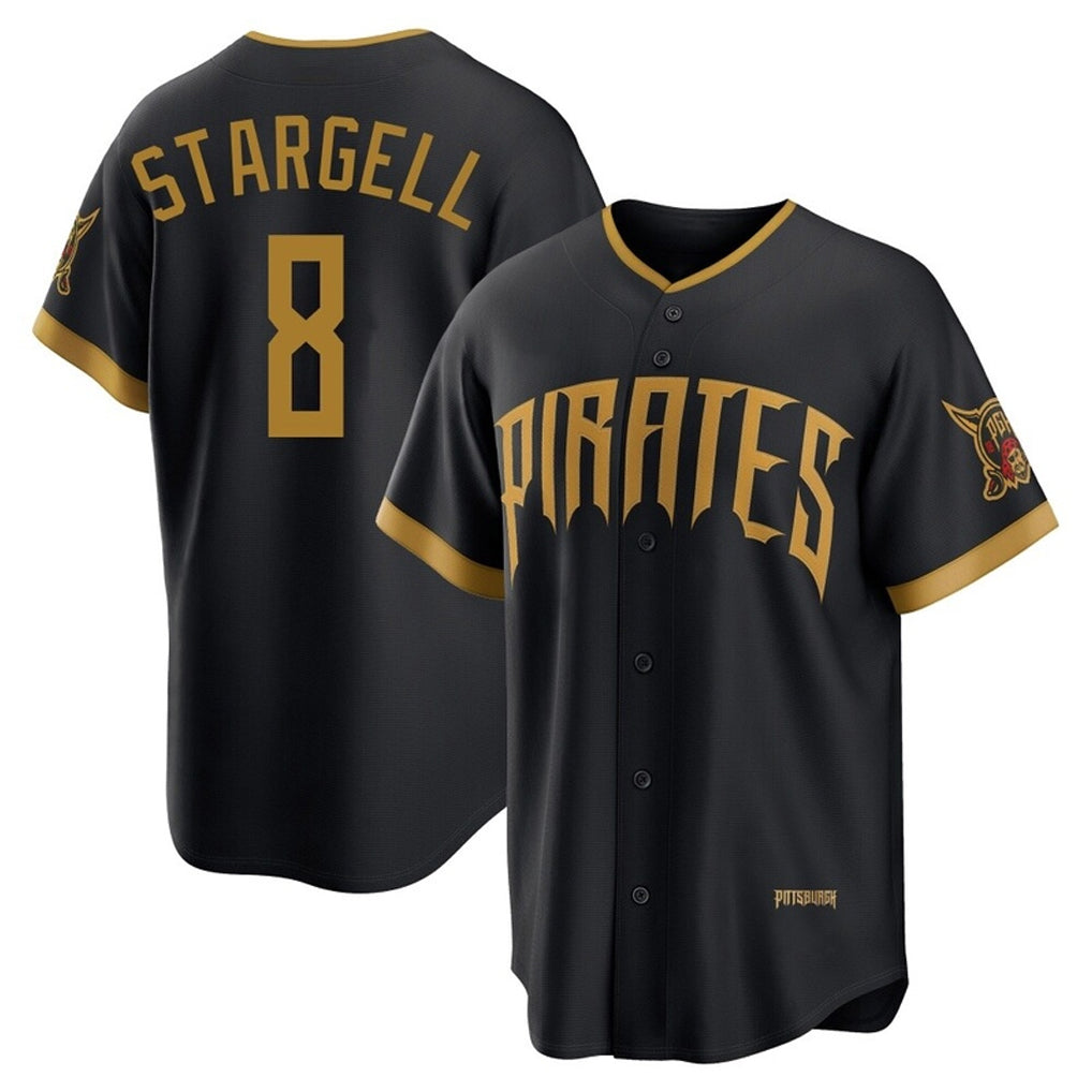 Ldoa P.Pirates #8 Willie Stargell Player Black 2026 City Connect Home Limited Stitched Jerseys