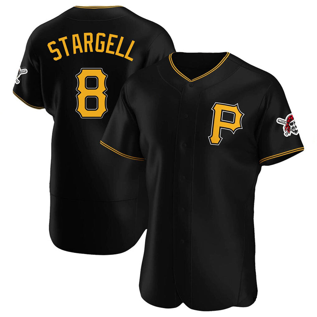 Ldoa P.Pirates #8 Willie Stargell Player Black Alternate 2025 Home Limited Elite Stitched Jerseys