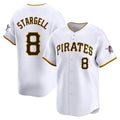 Ldoa P.Pirates #8 Willie Stargell Player White Home Limited Stitched Jerseys