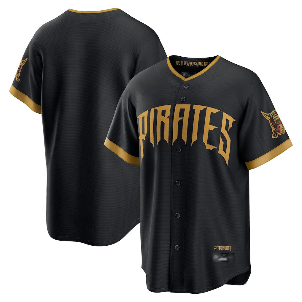 Ldoa P.Pirates Blank Player Black 2026 City Connect Home Limited Stitched Jerseys