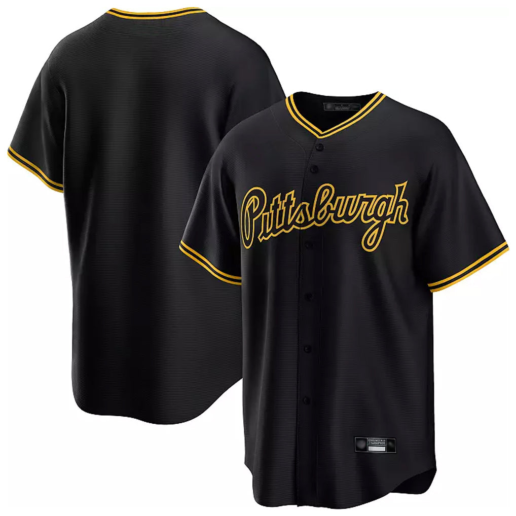Ldoa P.Pirates Blank Player Black Alt Home Limited Stitched Jerseys