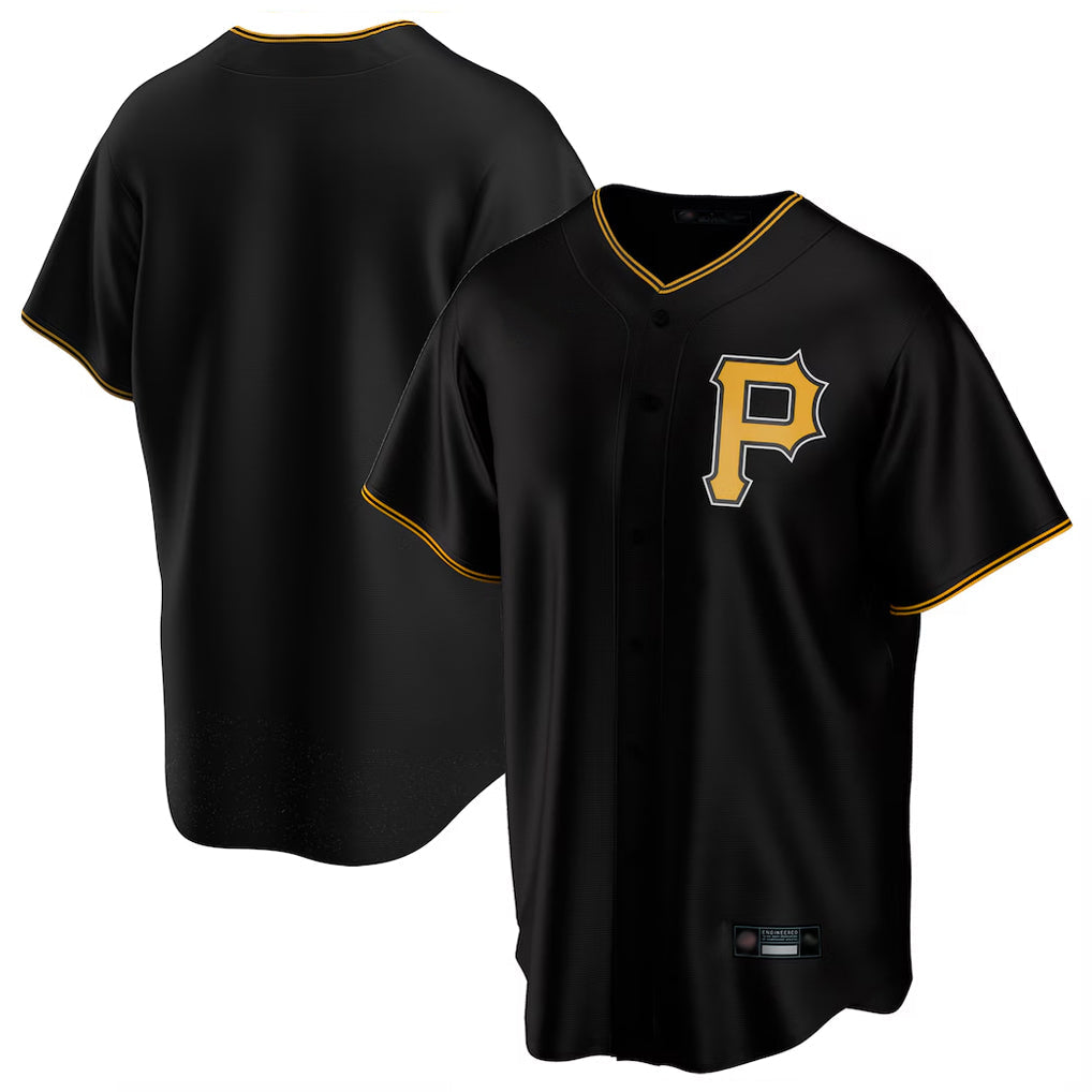 Ldoa P.Pirates Blank Player Black Alternate 2025 Home Game Stitched Jerseys
