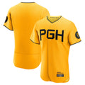 Ldoa P.Pirates Blank Player Gold City Connect Home Limited Stitched Jerseys