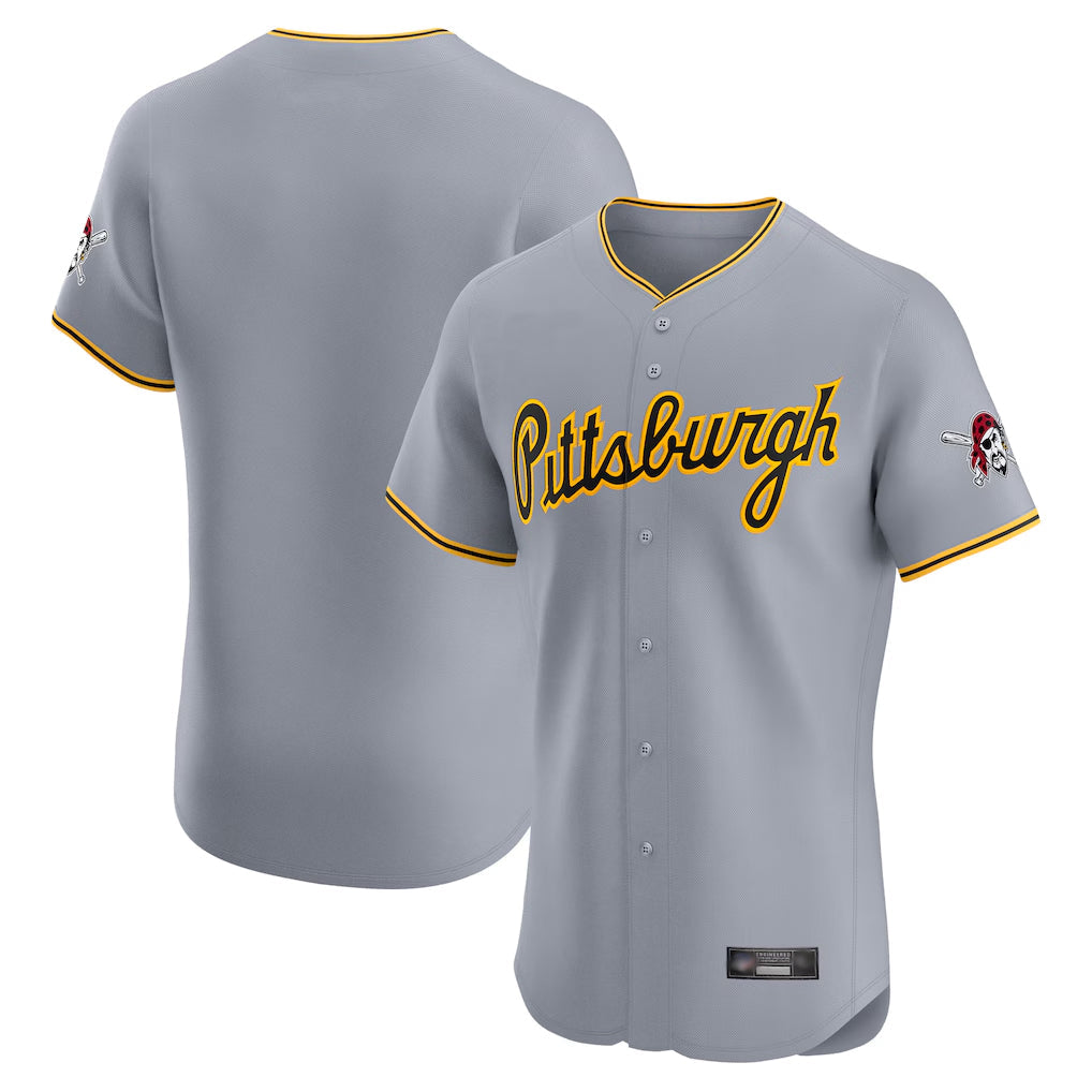 Ldoa P.Pirates Blank Player Gray Road Home Limited Elite Stitched Jerseys