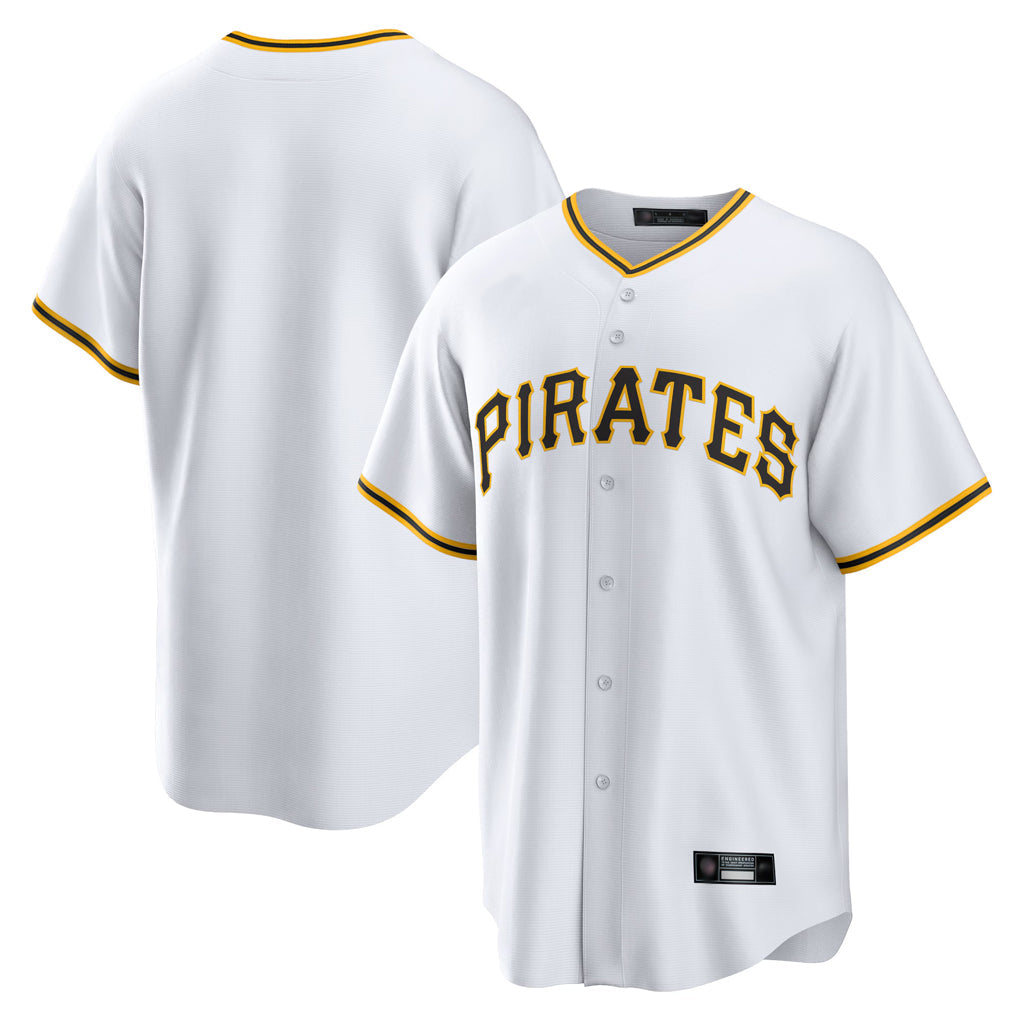 Ldoa P.Pirates Blank Player White Home Game Stitched Jerseys