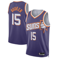 Ldoa P.Suns #15 Devin Booker Purple Swingman Player Jerseys - Icon Edition