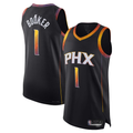 Ldoa P.Suns #1 Devin Booker Black Authentic Player Jerseys - Statement Edition