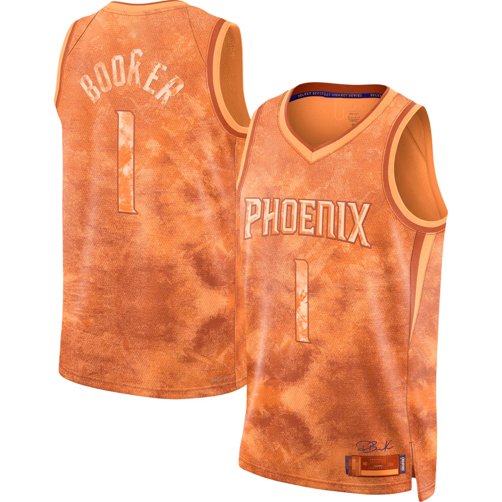 Ldoa P.Suns #1 Devin Booker Orange Select Series Swingman Jerseys
