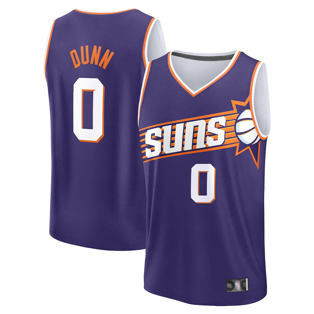 Ldoa P.Sunss #0 Ryan Dunn Fanatics Purple 2024 Draft Fast Break Player Jerseys - Icon Edition
