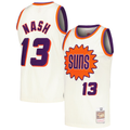 Ldoa P.Sunss #13 Steve Nash Mitchell & Ness Cream Chainstitch Swingman Jerseys