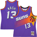 Ldoa P.Sunss #13 Steve Nash Mitchell & Ness Purple Hardwood Classics 1996-1997 Tropical Swingman Jerseys