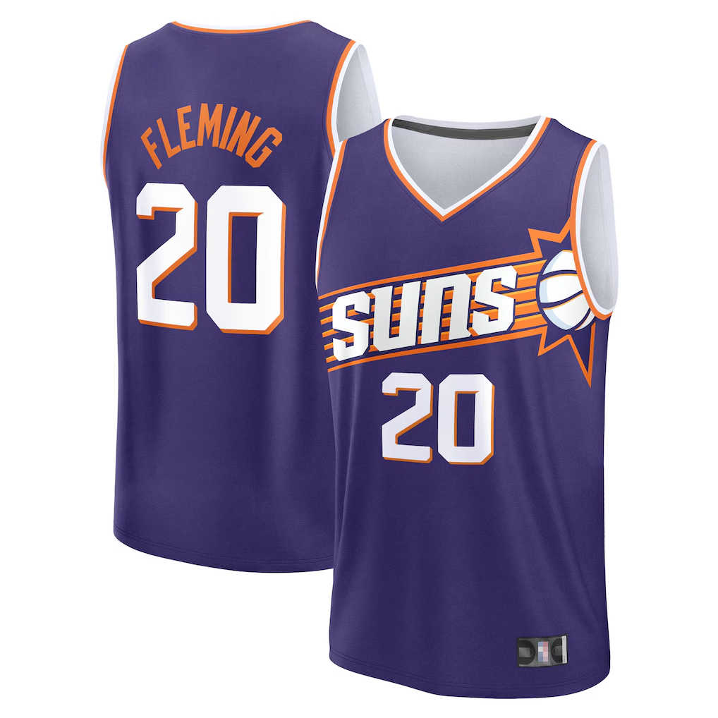 Ldoa P.Sunss #20 Rasheer Fleming Fanatics Purple Fast Break Replica Jerseys - Icon Edition