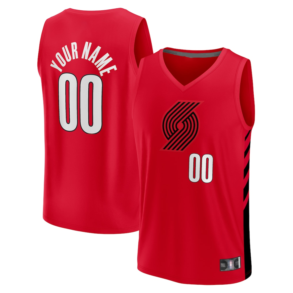 Ldoa PT.Blazers Fanatics Red Fast Break Replica Jerseys - Statement Edition