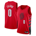 Ldoa PT.Blazers #0 Damian Lillard White Swingman Jerseys - Association Edition