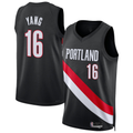 Ldoa PT.Blazers #16 Yang Hansen Black Swingman Jerseys - Icon Edition