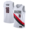 Ldoa PT.Blazers #16 Yang Hansen White Swingman Jerseys - Association Edition