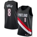 Ldoa PT.Blazers #8 Deni Avdija Black Swingman Jerseys - Icon Edition