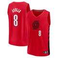 Ldoa PT.Blazers #8 Deni Avdija Fanatics Red Fast Break Player Jerseys - Statement Edition