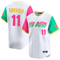 Ldoa S.Diego Padres #11 Yu Darvish Player White City Connect Home Limited Stitched Jerseys