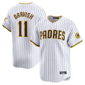 Ldoa S.Diego Padres #11 Yu Darvish Player White Home Limited Stitched Jerseys