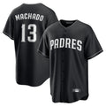 Ldoa S.Diego Padres #13 Manny Machado Player Black Home Game Stitched Jerseys