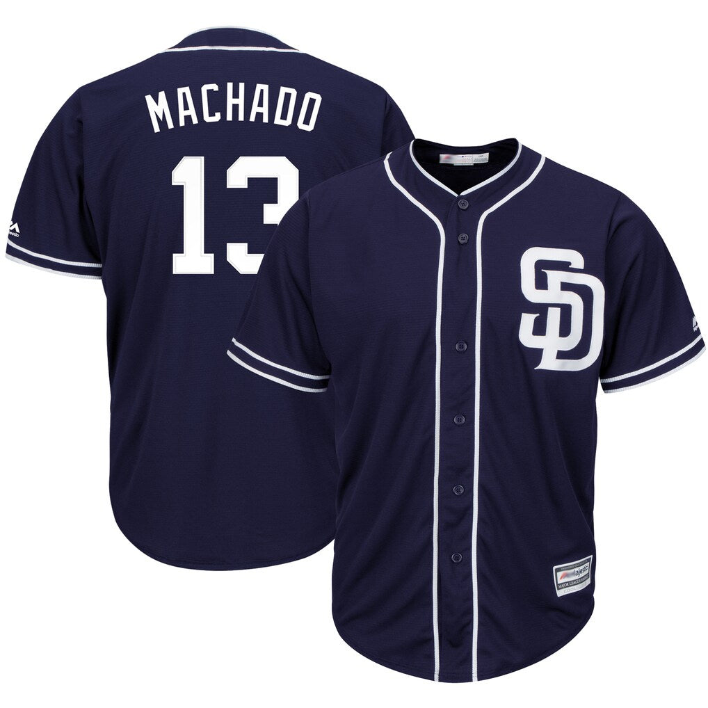 Ldoa S.Diego Padres #13 Manny Machado Player Navy Cool Base Game Stitched Jerseys