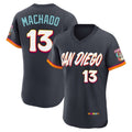 Ldoa S.Diego Padres #13 Manny Machado Player Obsidian 2026 City Connect Home Elite T-shirt Stitched Jerseys