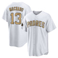 Ldoa S.Diego Padres #13 Manny Machado Player White Replica All-Star Game Home Stitched Jerseys