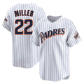 Ldoa S.Diego Padres #22 Mason Miller Player White Cooperstown Collection Limited Home Stitched Jerseys