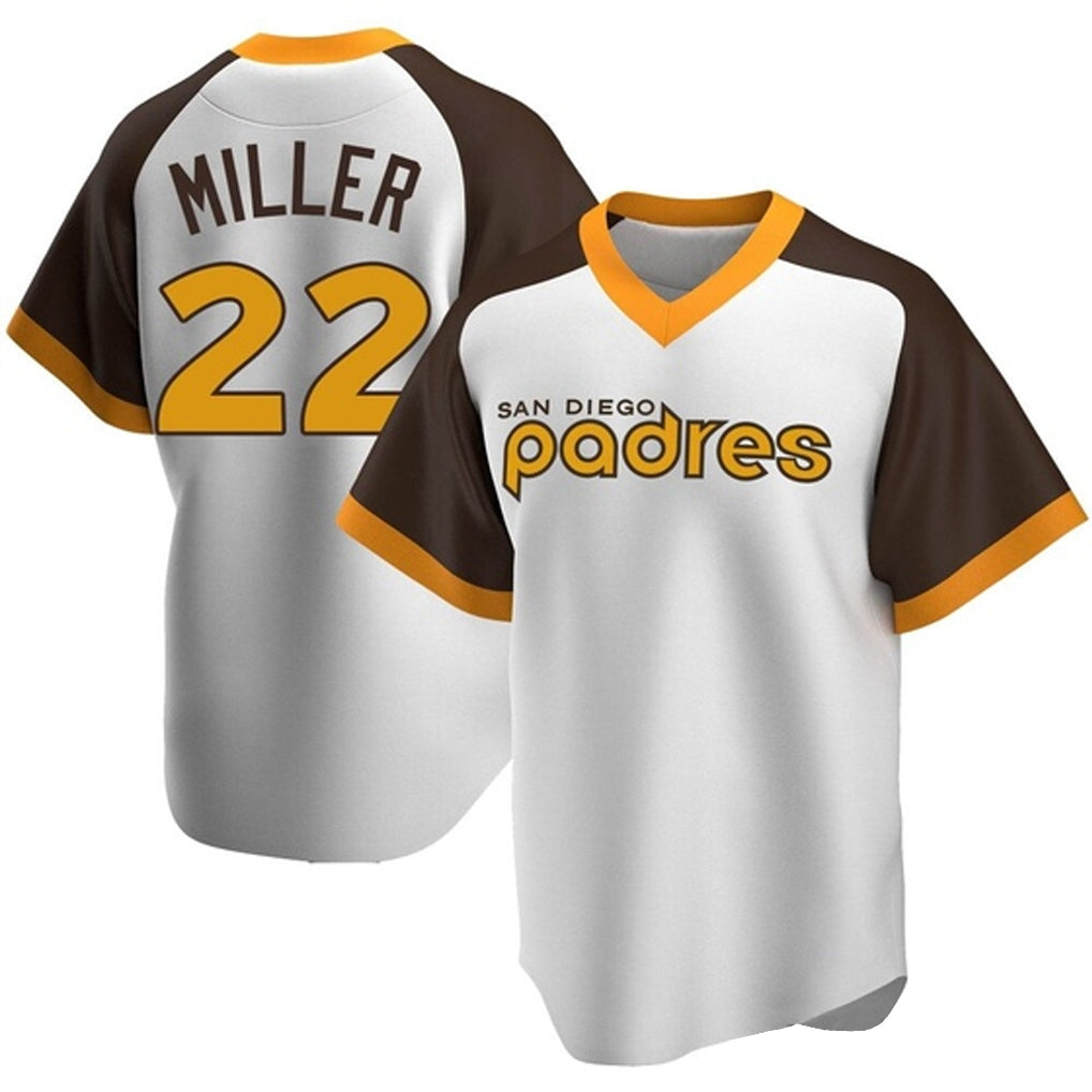 Ldoa S.Diego Padres #22 Mason Miller Player White Home Cooperstown Collection Replica Game Stitched Jerseys