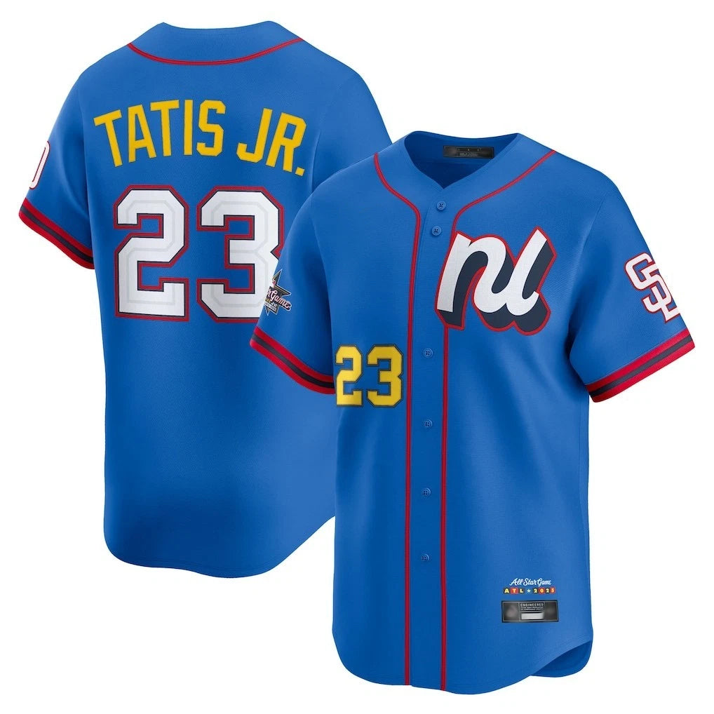 Ldoa S.Diego Padres #23 Fernando Tatis Jr Player Blue National League All-Star Game Limited Stitched Jerseys